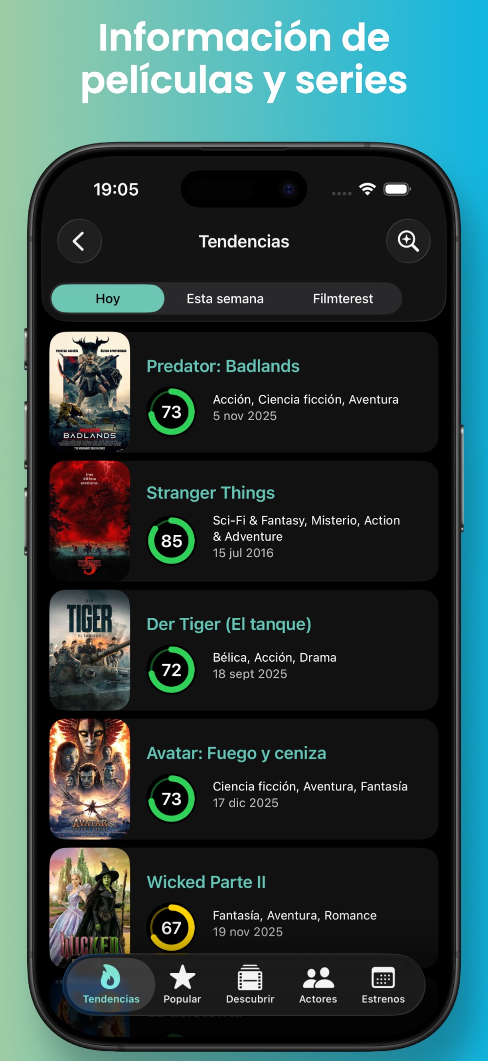 Filmterest Listado y Tendencias de Películas