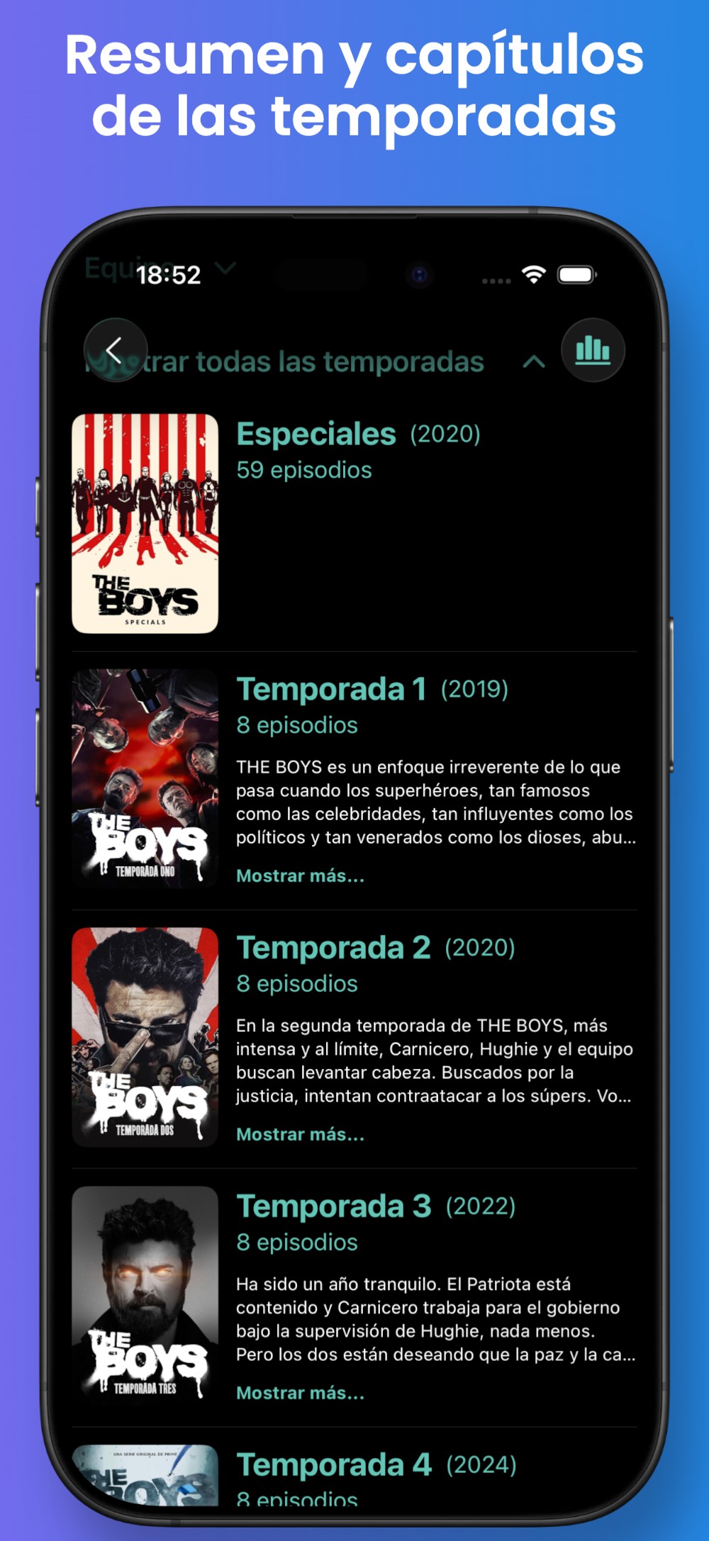 Filmterest Temporadas y Capítulos de Series