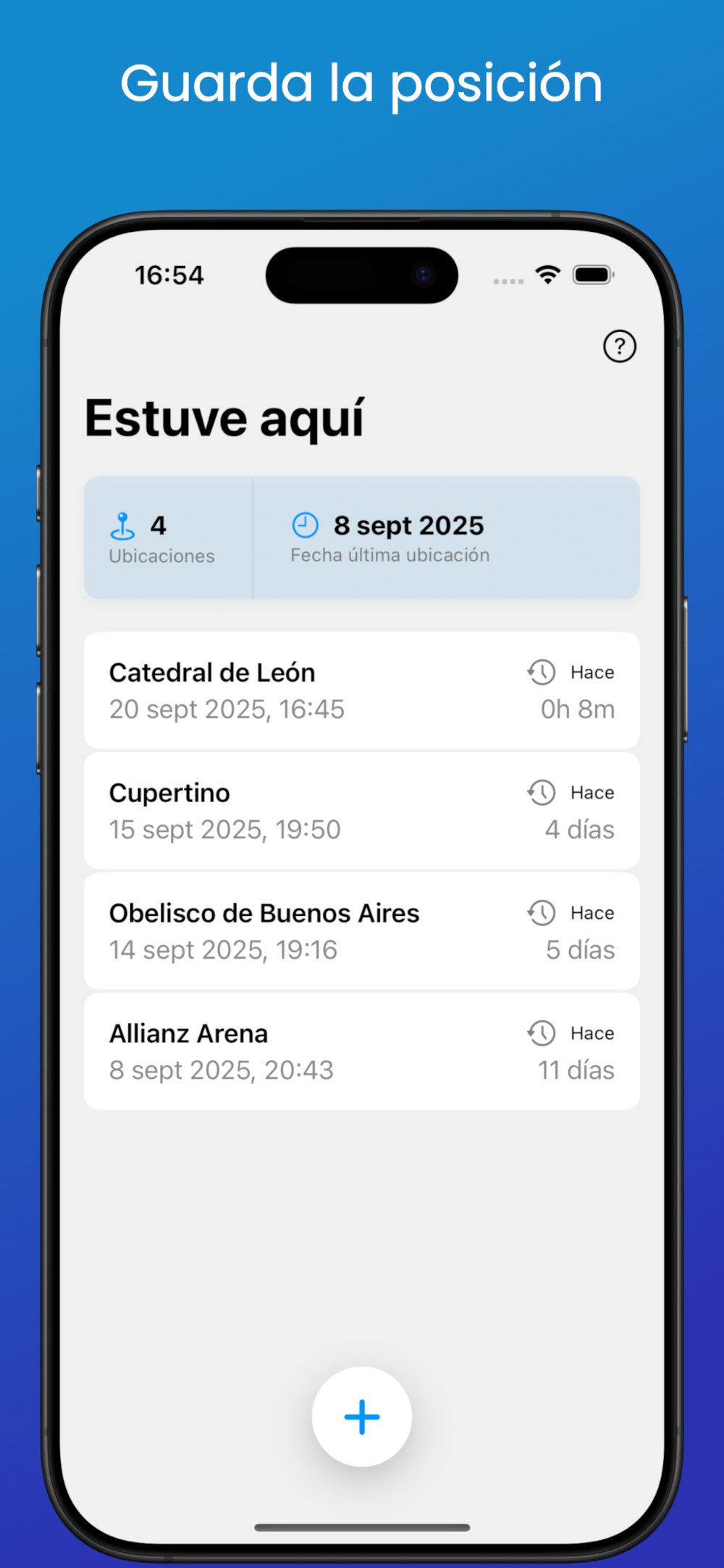 GeoPos Guardar Ubicación Actual