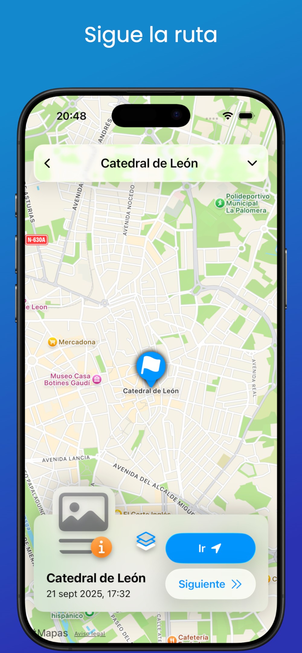 GeoPos Lista y Edición de Puntos