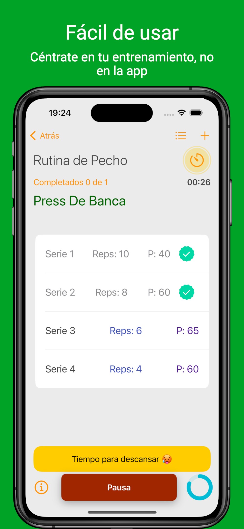 MovyFit Planificación de Rutinas
