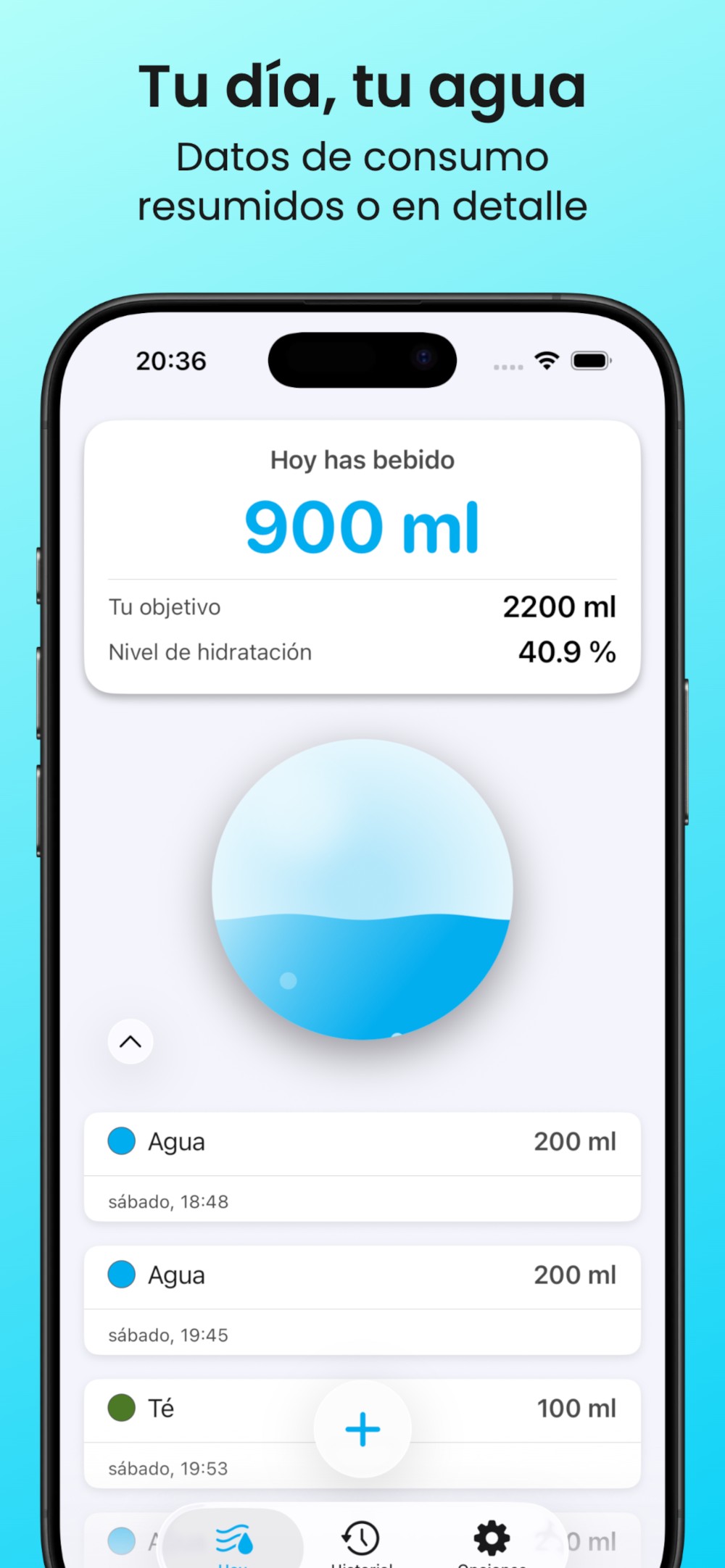 RoutineDrink Registro Detallado de Bebidas