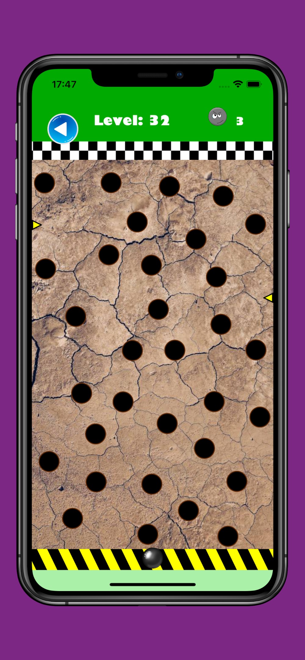Sphere Pantalla de Juego con Obstáculos